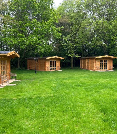 Wooden Lodge at Tall Pines Park